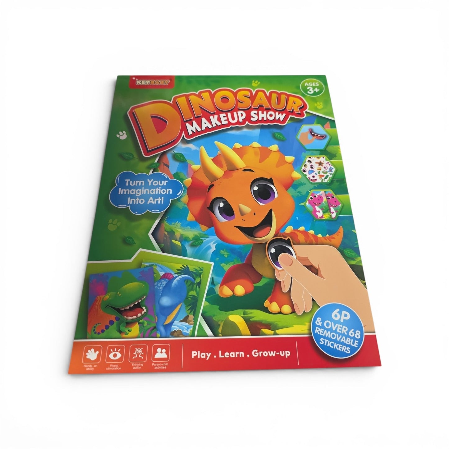 Keybaby Face-Changing "Makeup Show" Sticker Books – Creative DIY Activity Sets