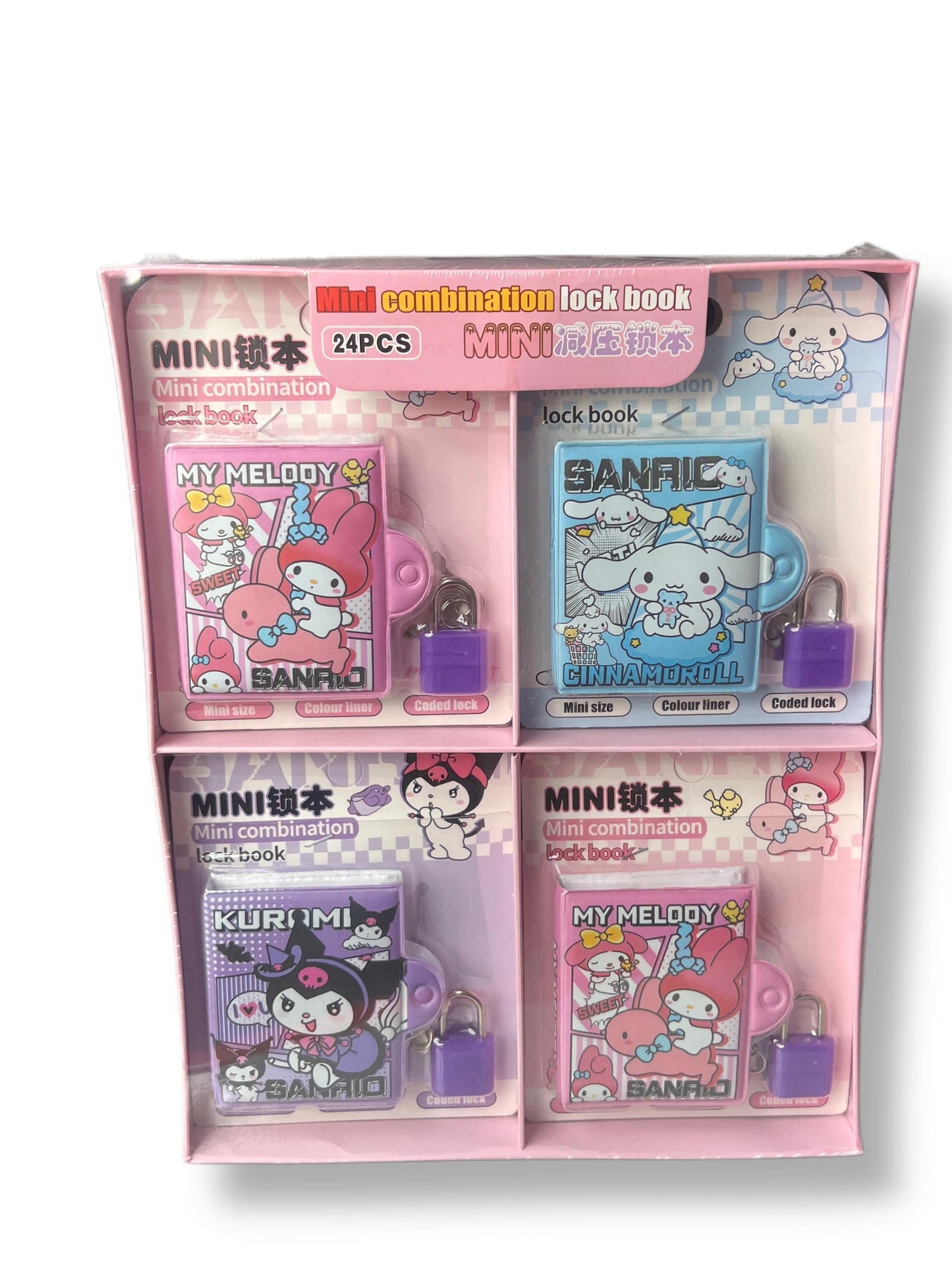Sanrio mini notebook with key