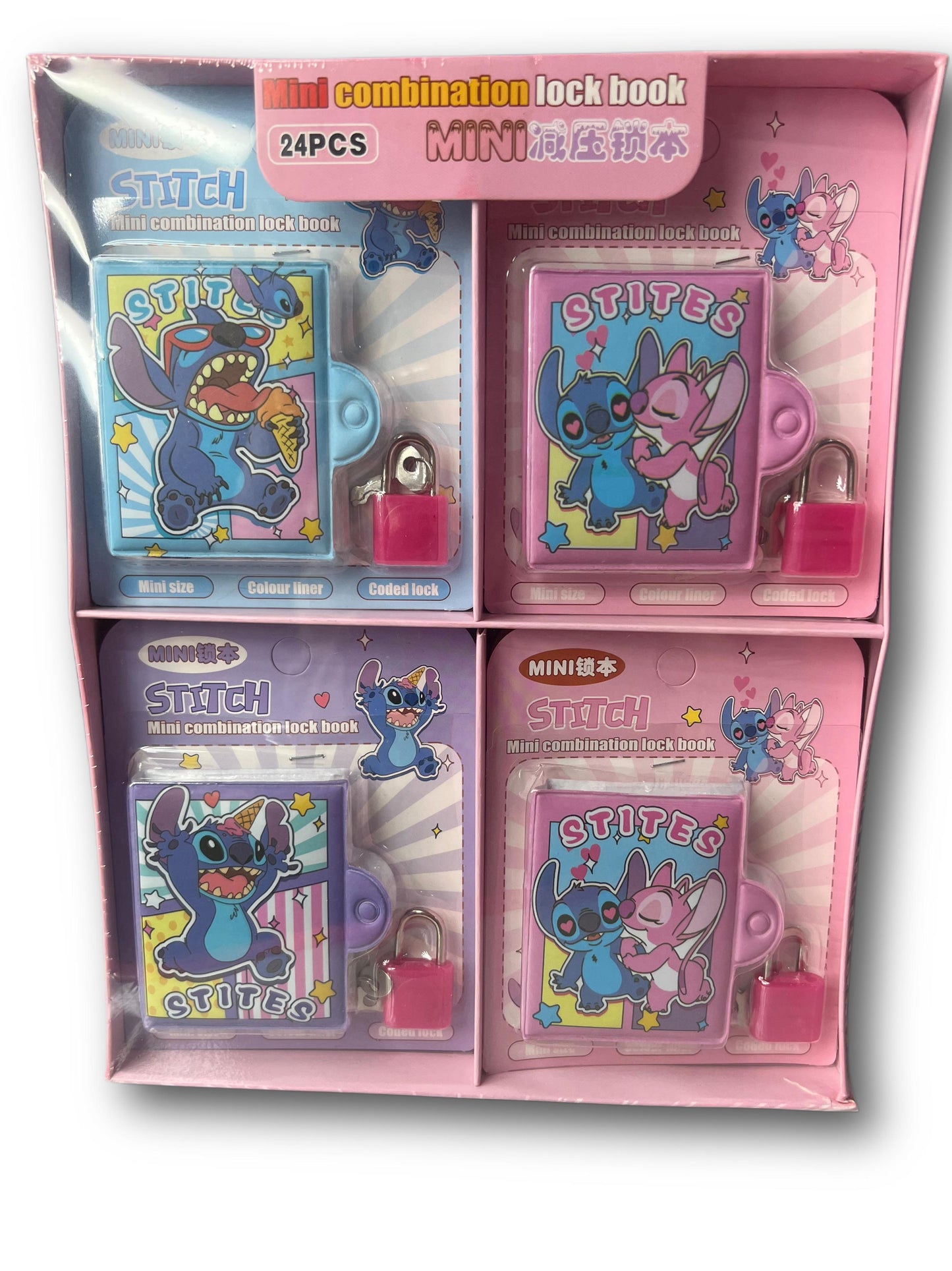 Stitch mini notebook with key