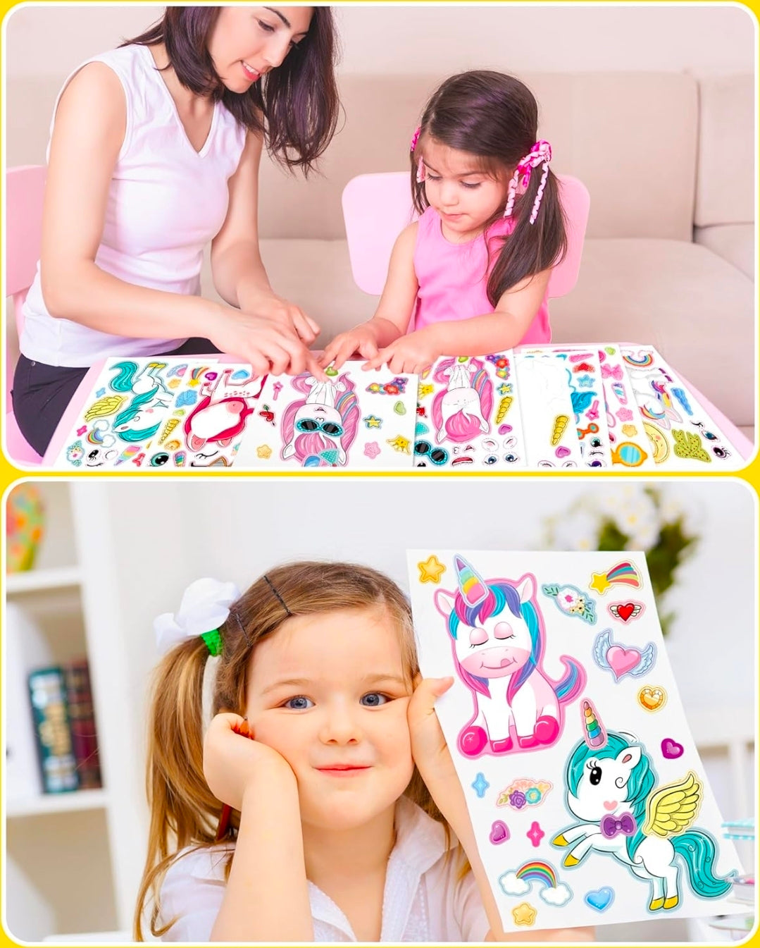 Unicorn activity stickers