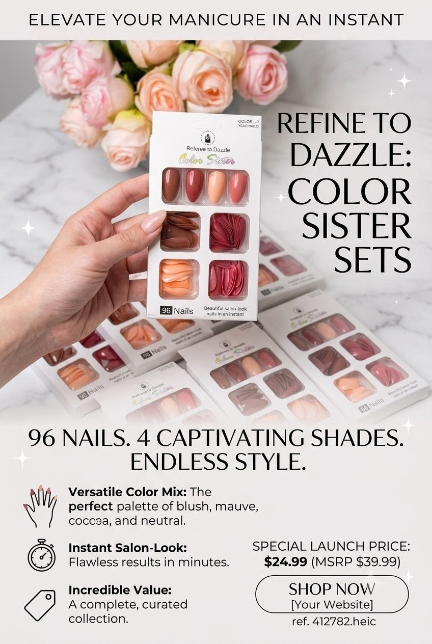 Refine to Dazzle 96pcs Nail Set