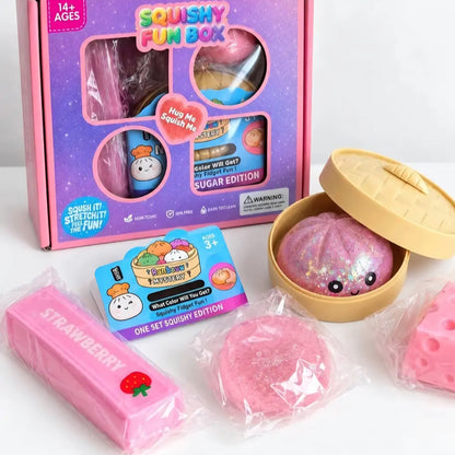 All Pink Squishy FunBox (4pcs)