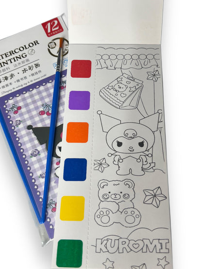 Sanrio Water-Color Activity Book