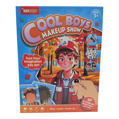 Keybaby Face-Changing "Makeup Show" Sticker Books – Creative DIY Activity Sets
