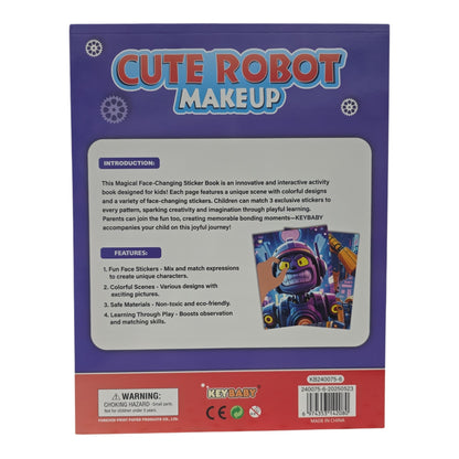Keybaby Face-Changing "Makeup Show" Sticker Books – Creative DIY Activity Sets