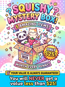 Ultimate Squishy Mystery Box – 5 Handpicked Squishies (Guaranteed $25+ Value!)