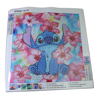 Stitch Diamond Art Picture Frame Set – DIY Sparkling Decor