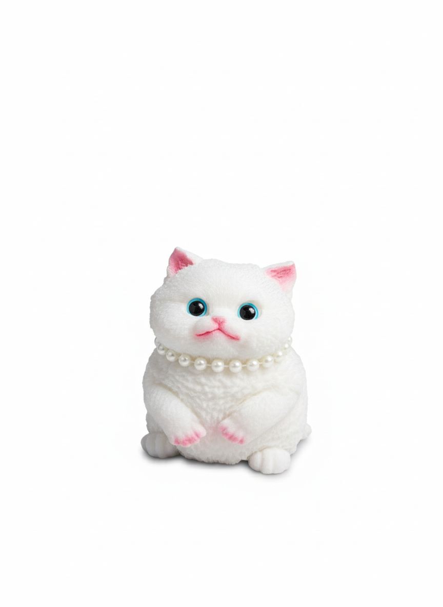 🐱 XXL Cat Squishy with Fur Bag