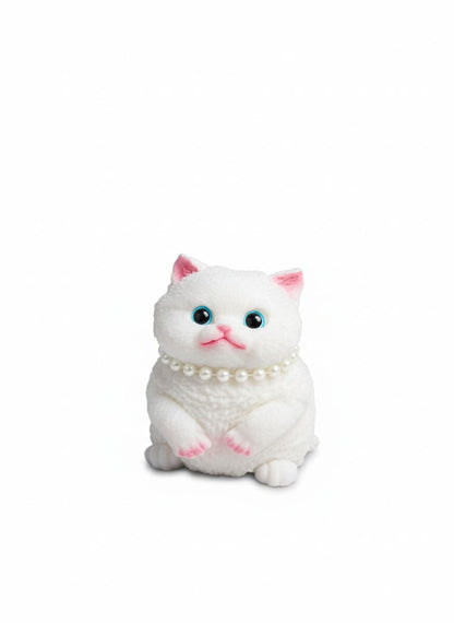 🐱 XXL Cat Squishy with Fur Bag