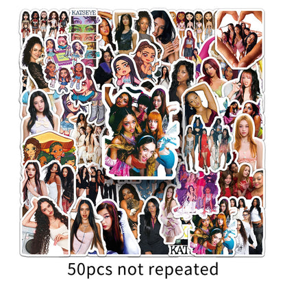 50pcs Katseye Vinyl Stickers