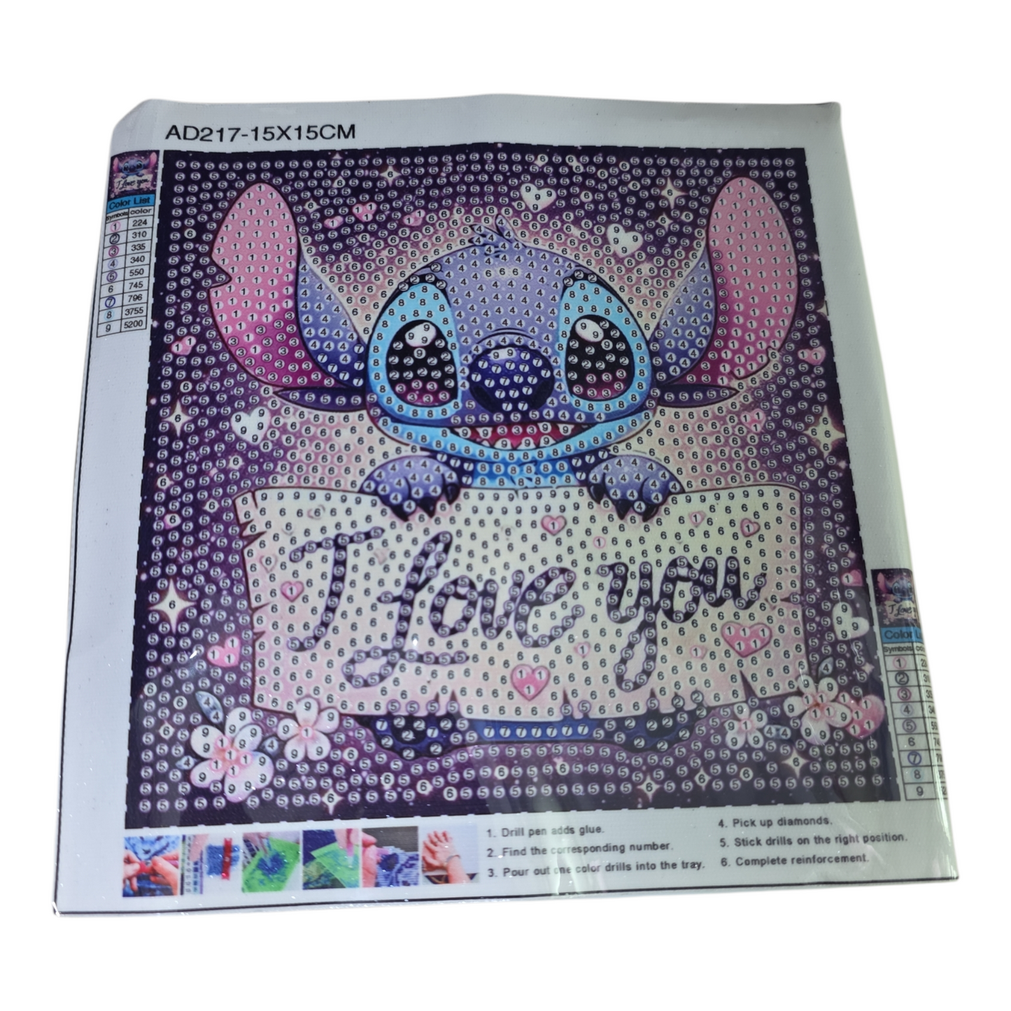 Stitch Diamond Art Picture Frame Set – DIY Sparkling Decor