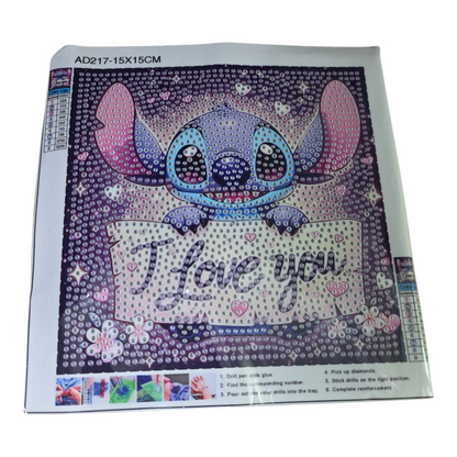 Stitch Diamond Art Picture Frame Set – DIY Sparkling Decor