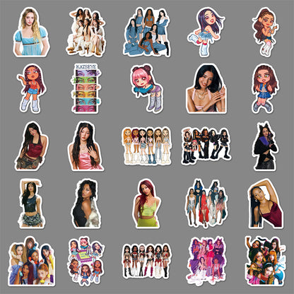 50pcs Katseye Vinyl Stickers