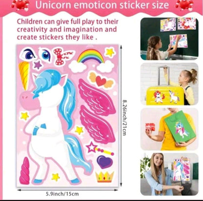 Unicorn activity stickers