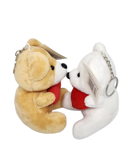 Bear Heart Teddy Keychain