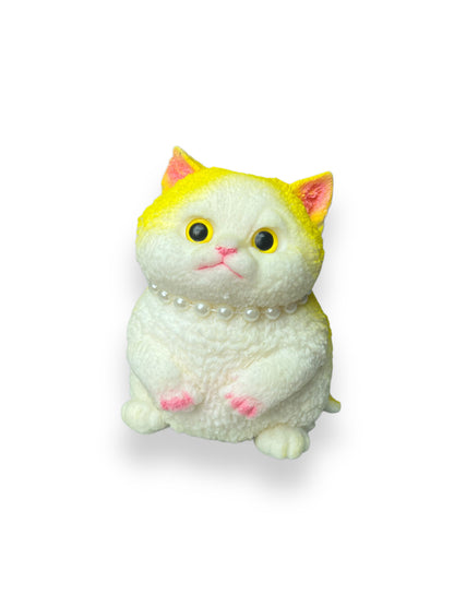 🐱 XXL Cat Squishy with Fur Bag