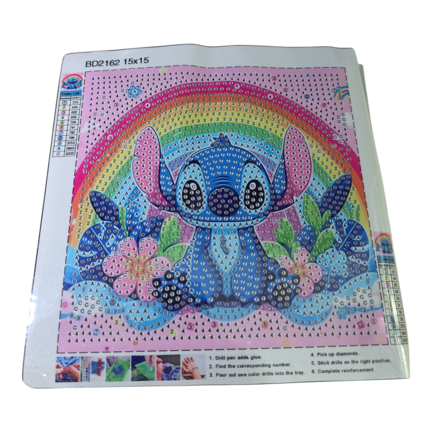 Stitch Diamond Art Picture Frame Set – DIY Sparkling Decor