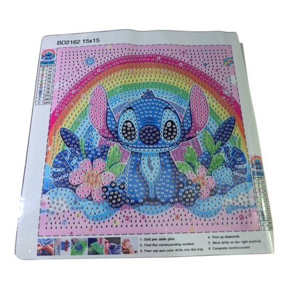 Stitch Diamond Art Picture Frame Set – DIY Sparkling Decor