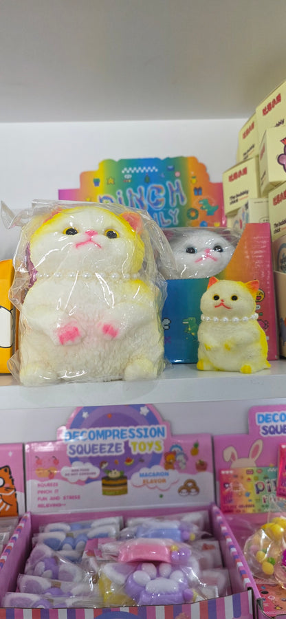 Comparison in size to the regulat cat squishy. 