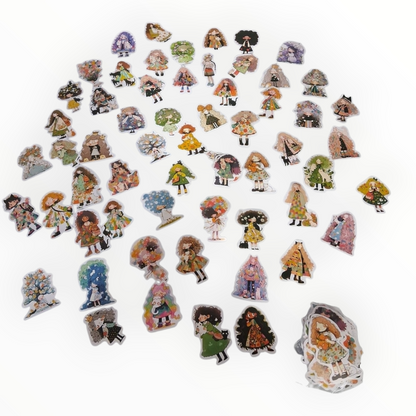 Cute Girl Vinyl Stickers