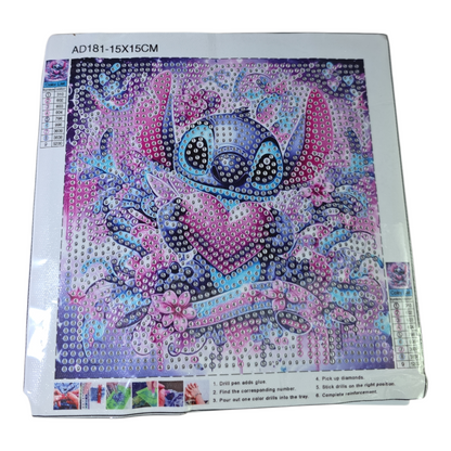 Stitch Diamond Art Picture Frame Set – DIY Sparkling Decor