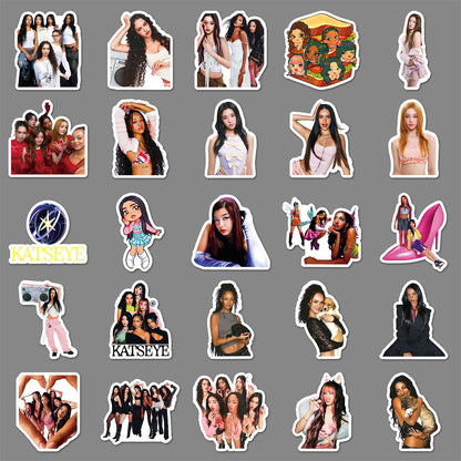 50pcs Katseye Vinyl Stickers