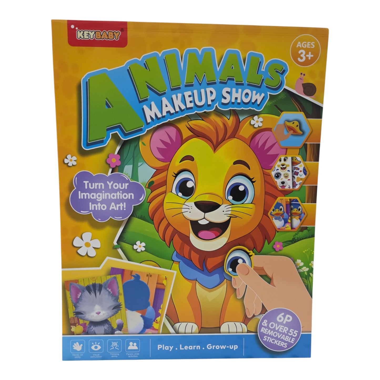 Keybaby Face-Changing "Makeup Show" Sticker Books – Creative DIY Activity Sets