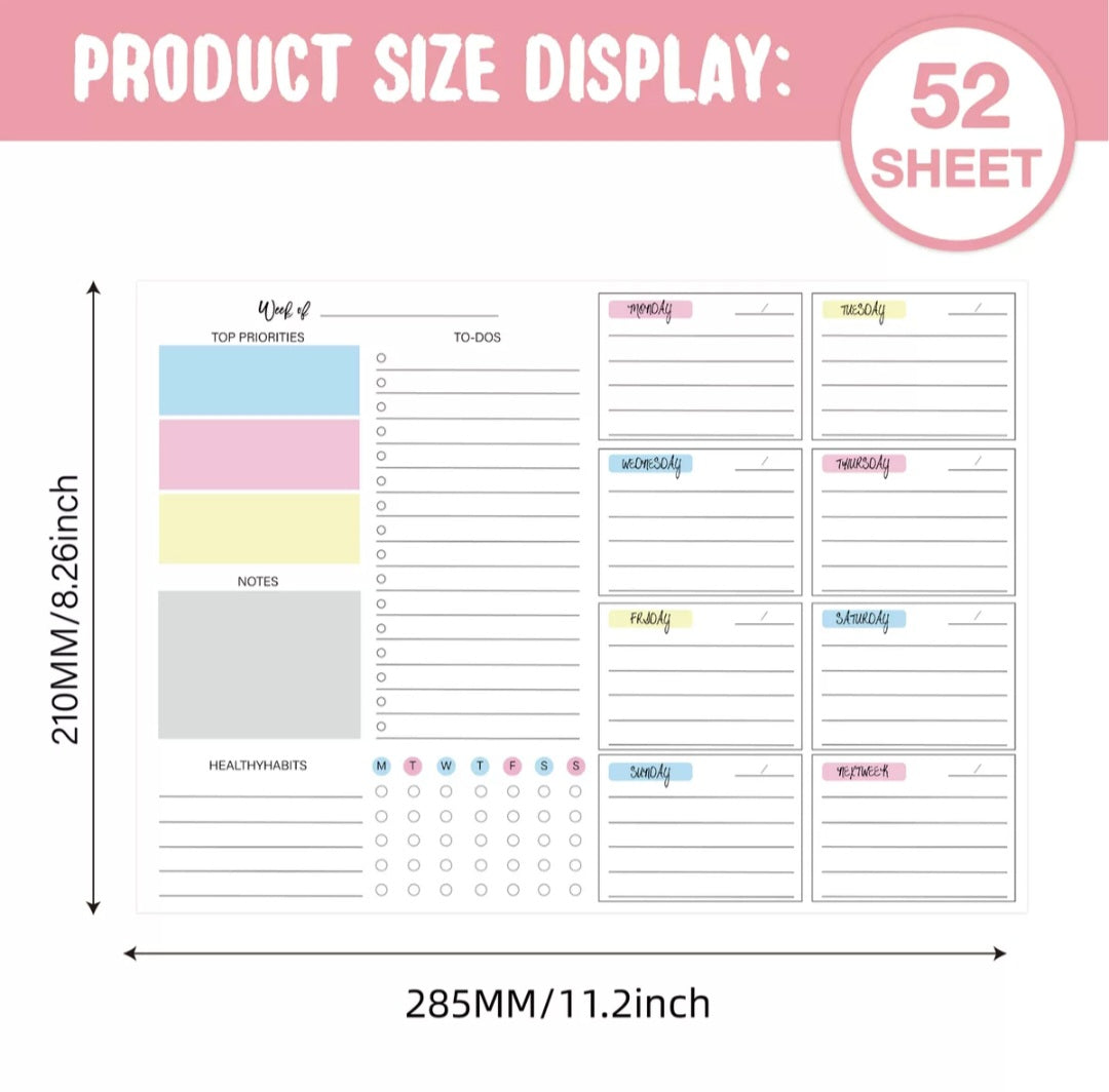 Weekly Habit Tracker & Planner