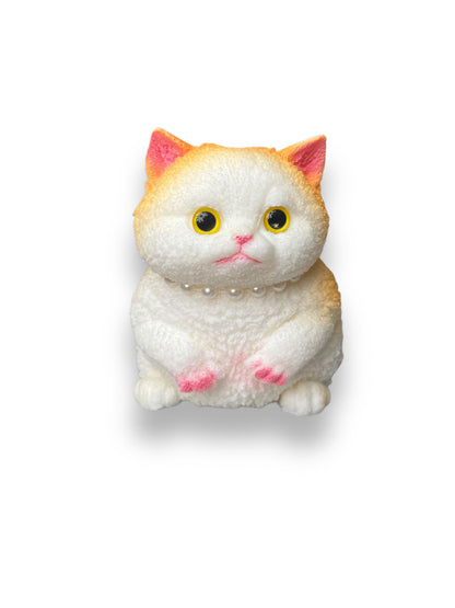 🐱 XXL Cat Squishy with Fur Bag