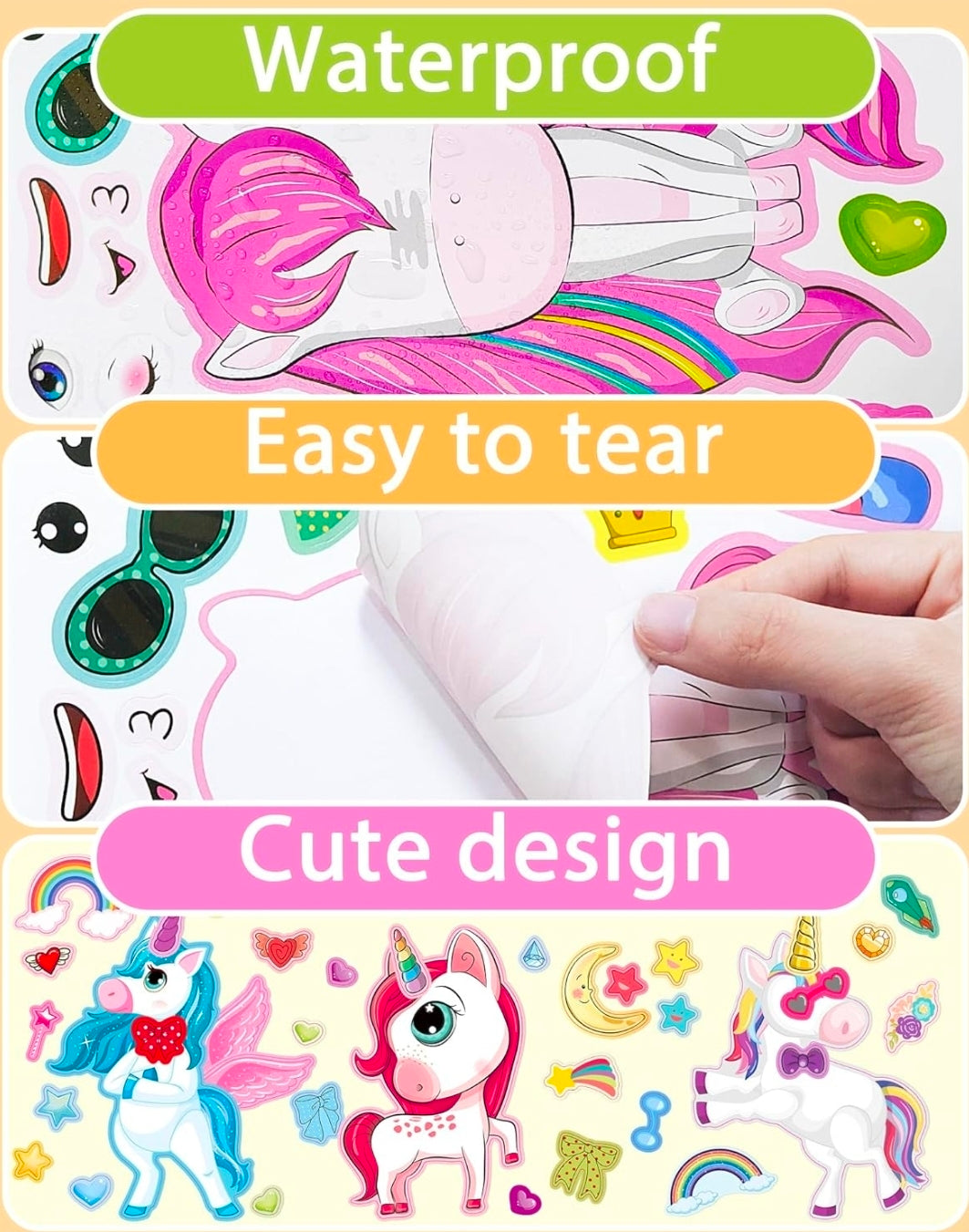 Unicorn activity stickers