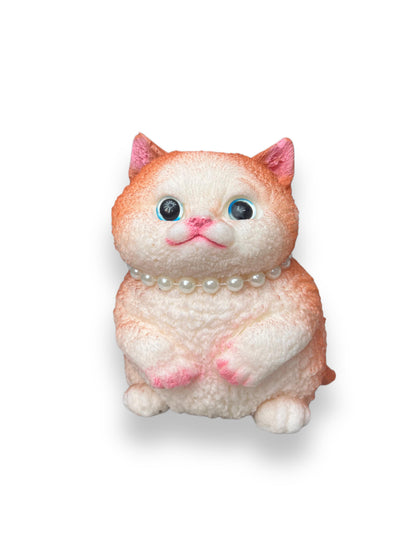 🐱 XXL Cat Squishy with Fur Bag