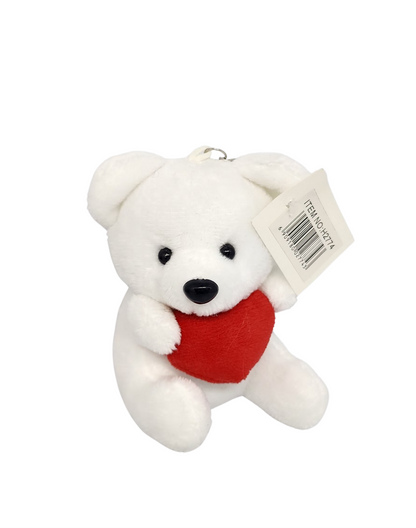 Bear Heart Teddy Keychain