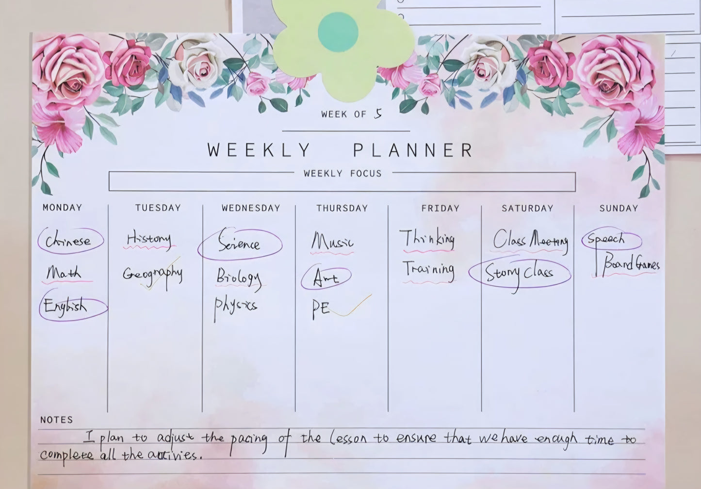 Weekly Habit Tracker & Planner