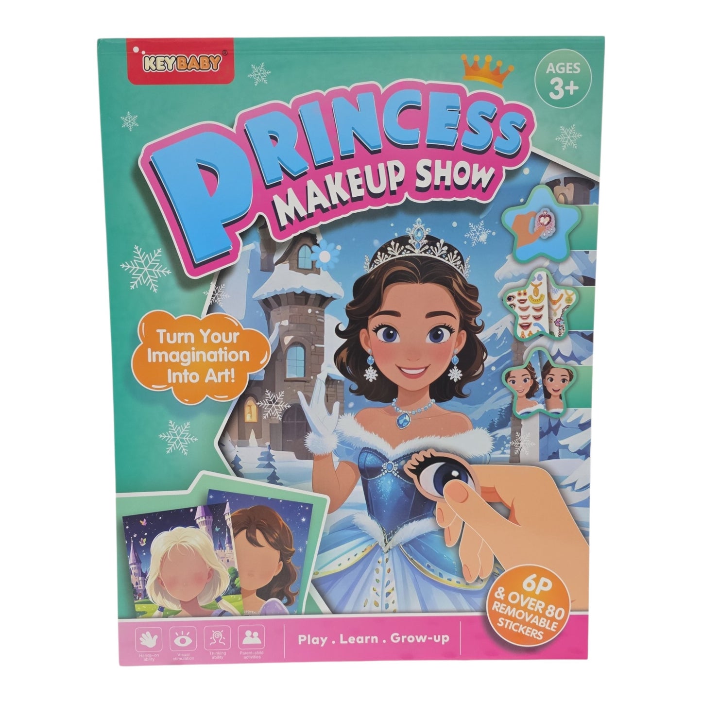 Keybaby Face-Changing "Makeup Show" Sticker Books – Creative DIY Activity Sets