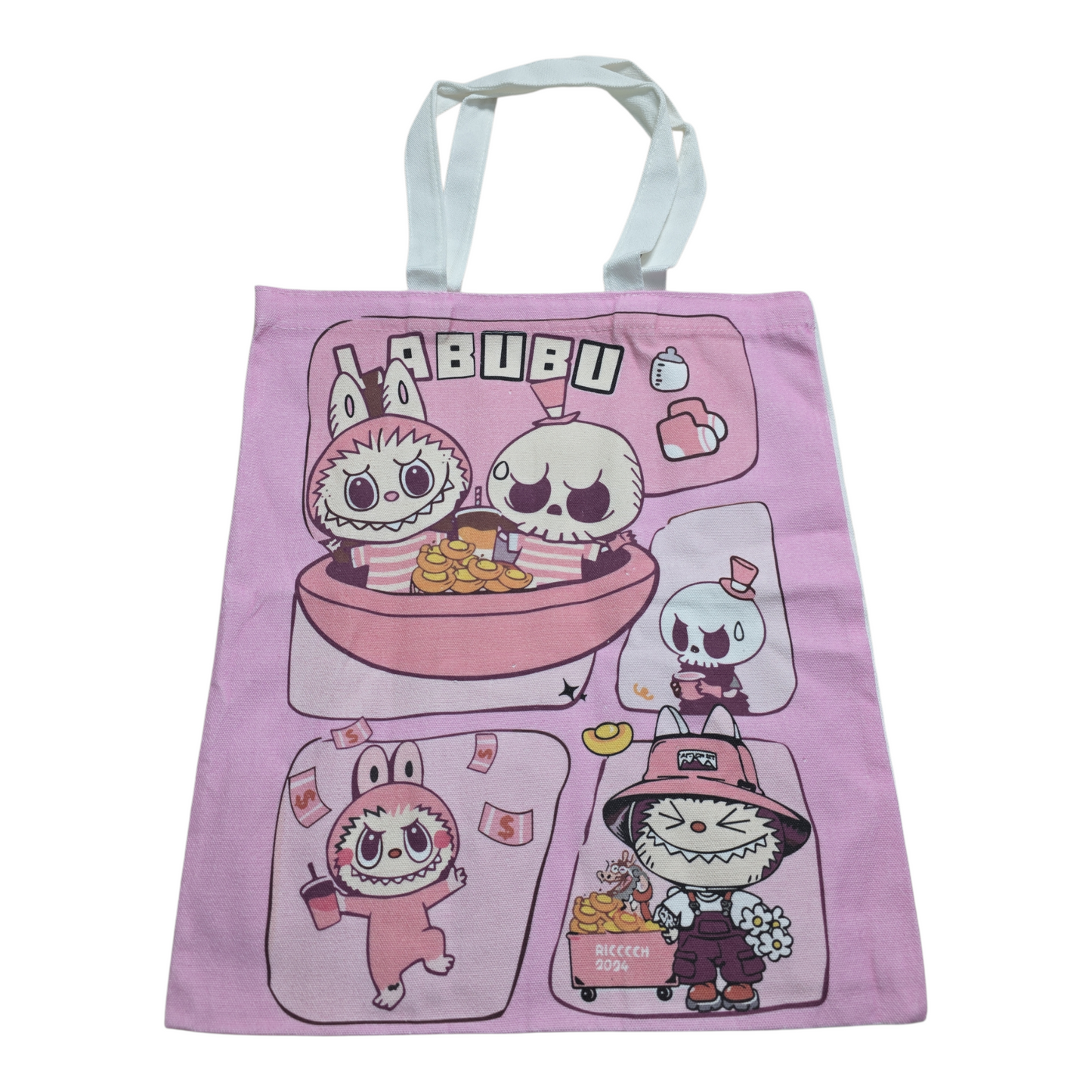 Labubu Pink Tote Bag