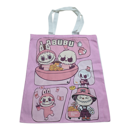 Labubu Pink Tote Bag