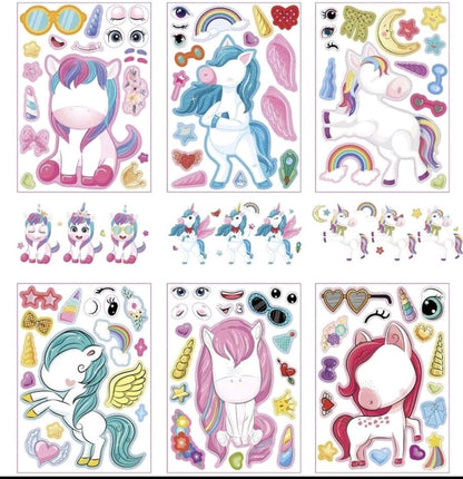 Unicorn activity stickers