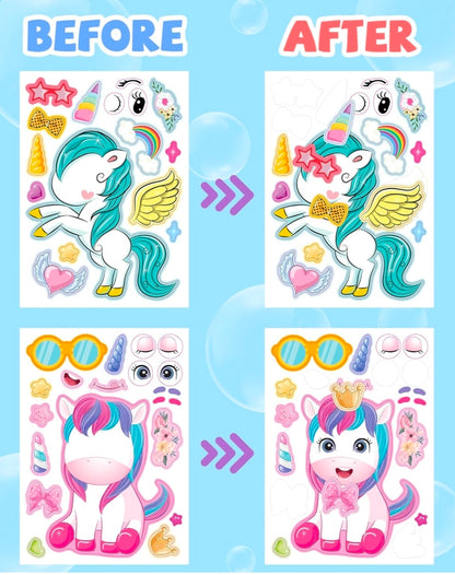 Unicorn activity stickers